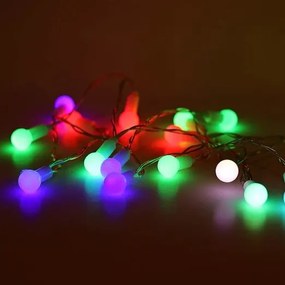 Vetur Σειρά 20 LED RGB Μπίλιες 1.9m IP44 Διαφανές Καλώδιο Μπαταρίας 9780960