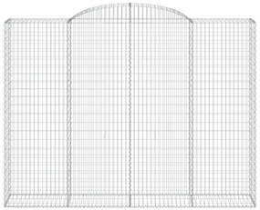 vidaXL Συρματοκιβώτια Τοξωτά 10 τεμ. 300x50x220/240 εκ. Γαλβαν. Σίδερο