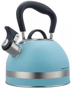 Τσαγιέρα με σφυρίχτρα Kinghoff KH 1857, 1.8l, Επαγωγή, Θερμομονωμένη λαβή, Μπλε
