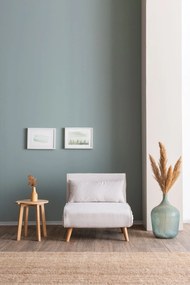 1-Seat Sofa-Bed Folde Single - Teddy Fabric - White White