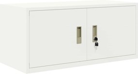 vidaXL Ντουλάπι αποθήκευσης Λευκός 90 x 40 x 40 εκ Ατσάλι