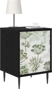 vidaXL Κομοδίνο GOTHA 2 τμχ. Μαύρη Δρυς 36 x 33 x 51 εκ.