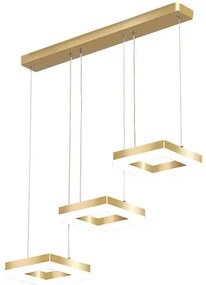 POWERTECH LED φωτιστικό οροφής HLL-0101, 35W, 4000K, 70x120cm, χρυσό