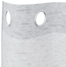 vidaXL Κουρτίνες 2 pcs Ανοιχτό γκρι 140 x 260 εκ. Πολυεστέρας