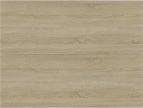 vidaXL Κομοδίνα 2 τεμ. Sonoma Δρυς 40 x 30 x 30 εκ. από Επεξ. Ξύλο