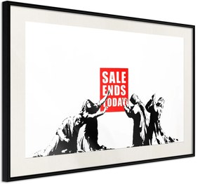 Αφίσα - Banksy: Sale Ends - 60x40 - Μαύρο - Με πασπαρτού