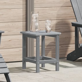 vidaXL Τραπέζι Παγκάκι Adirondack Ανοιχτό Γκρι 38x38x45 εκ HDPE