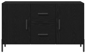 vidaXL Πλαϊνό γραφείο Μαύρη δρυς 100 x 36 x 60 εκ. Επεξεργασμένο ξύλο