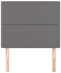 vidaXL Κεφαλάρι Γκρι 90x5x118/128 εκ. από Συνθετικό Δέρμα