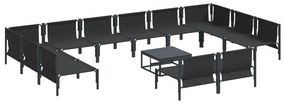 vidaXL Σετ Καναπέ Κήπου 13 pcs Ανθρακί Ατσάλι