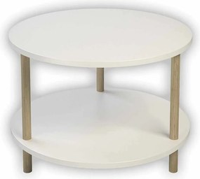 Τραπεζάκι Σαλονιού Λευκό LIGA 60x43