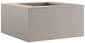 vidaXL Τζάκι Τετράγωνο 80x80x40 εκ. από Ανοξείδωτο Χάλυβα
