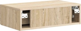 vidaXL Τραπεζάκι Τοίχου 59 x 34,5 x 17 εκ. Επεξεργασμένο Ξύλο