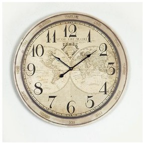 Ρολόι Τοίχου Ξύλο Μαύρο-φυσικό 58.2x4.3x58.2 753-13033 Estheti-753-13033-Μαύρο 753-13033