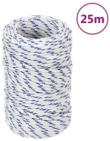 vidaXL Σχοινί Ναυτιλίας Λευκό 2 χιλ. 25 μ. από Πολυπροπυλένιο