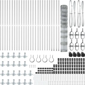 vidaXL Στύλος Περιφράξεων Γαλβανισμένο 50 x 1,2 m Ατσάλι