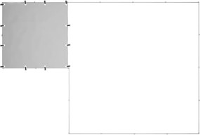 vidaXL Σπιτάκι Σκύλου Ασημί 6,05 m² Ατσάλινο