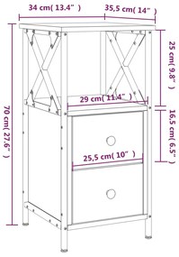 ΚΟΜΟΔΙΝΟ ΚΑΠΝΙΣΤΗ ΔΡΥΣ 34X35,5X70 ΕΚ. ΑΠΟ ΕΠΕΞΕΡΓΑΣΜΕΝΟ ΞΥΛΟ 825947