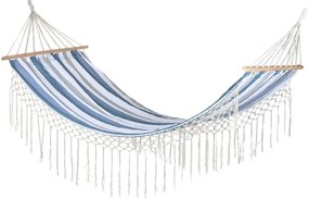 Αιώρα DKD Home Decor Ρίγες Μπλε Λευκό (200 x 100 x 5 cm)