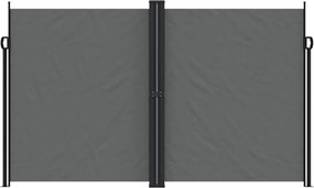 vidaXL Σκίαστρο Πλαϊνό Συρόμενο Ανθρακί 200 x 1200 εκ.