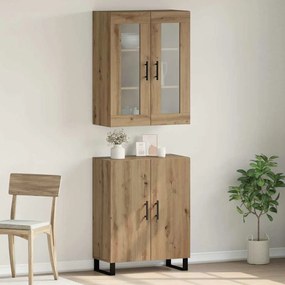 vidaXL Highboard 2 pcs artisan δρυς Επεξεργασμένο ξύλο
