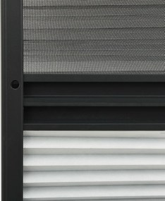 vidaXL Σήτα Παραθύρου Πλισέ με Σκίαστρο 80 x 100 εκ. Αλουμινίου