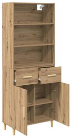 vidaXL Highboard Artisan Oak 69,5 x 32,5 x 180 εκ Επεξεργασμένο ξύλο