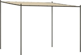 vidaXL Κιόσκι Μπεζ 3x3 μ. 180 γρ/μ² από Ύφασμα και Ατσάλι