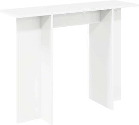 vidaXL Τραπέζι κονσόλας Λευκό 100 x 30 x 75 εκ Επεξεργασμένο Ξύλο