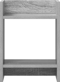 vidaXL Βάση φυτών με ράφι Γκρι Σονομά 30 x 30 x 40 cm