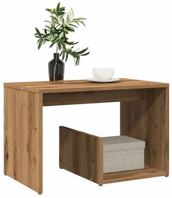 vidaXL Side Table Artisan Oak 59x36x38 cm Κατασκευασμένο ξύλο