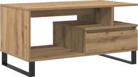 vidaXL Τραπεζάκι Σαλονιού τεχνίτης Δρυς 90x49x45 εκ. Επεξεργασμ. Ξύλο