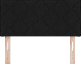 vidaXL LED κεφαλάρι Μαύρο 90 cm ύφασμα