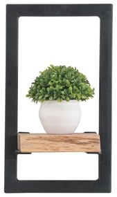 LIZARD Frame Ράφι 20x25x35cm Ακακία Φυσικό/Μετ.Μαύρο