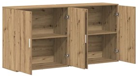 vidaXL Παραδοσιακά Πλευρικά Έπιπλα 2 pcs artisan δρυς 79 x 38 x 80 εκ.