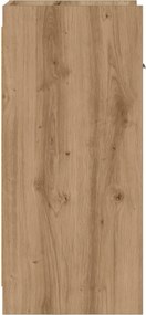 vidaXL Πλαϊνό γραφείο Artisan Δρυς 40 x 36 x 80 εκ Επεξεργασμένο Ξύλο