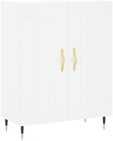 vidaXL Ντουλάπι Λευκό 69,5x34x180 εκ. από Επεξεργασμένο Ξύλο