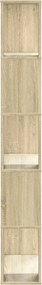 vidaXL Βιβλιοθήκη 5Επιπέδων Sonoma Δρυς 80,5x23,5x162,5 εκ. Επεξ. Ξύλο