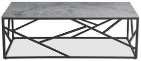 Uni 2 Τραπεζακι Σαλονιου Γκρι Μαρμαρο 120x60x45