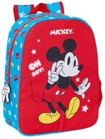 Σχολική Τσάντα Mickey Mouse Clubhouse Fantastic Μπλε Κόκκινο 26 x 34 x 11 cm