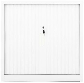 Ντουλάπι με Συρόμενη Πόρτα Λευκό 90 x 40 x 90 εκ. Ατσάλινο - Λευκό