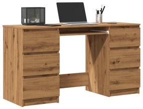 Γραφείο Τεχνίτης Δρυς 140 x 50 x 77 εκ. από Μοριοσανίδα