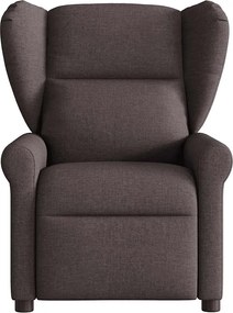 vidaXL Πολυθρόνα Ανακλινόμενη Ηλεκτρική Σκούρο Καφέ Υφασμάτινη