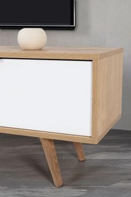 Έπιπλο Τηλεόρασης Sapphire Δρυς / Λευκό REFA 160x35x18