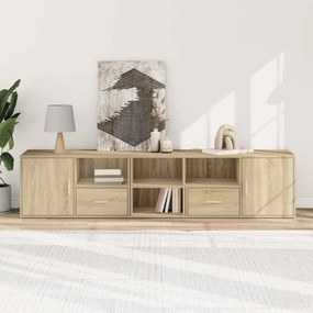 vidaXL Ντουλάπι Γωνιακό Sonoma Δρυς 200x40x45 εκ. Επεξεργασμένο Ξύλο
