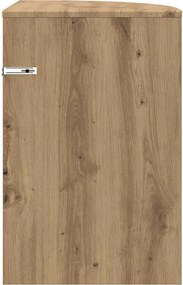 vidaXL End Table Artisan Oak 39,7 x 39,7 x 60 εκ Επεξεργασμένο ξύλο