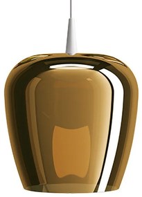 Κρεμαστό Φωτιστικό Οροφής LED 8W Λευκή Βάση IP40 Φ27cm 2700K Dimmable Bilia Zafferano-LBA2014-Μπρονζέ LBA2014