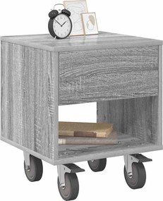vidaXL Κομοδίνο 2 pcs Γκρίζο Σονομα 40,5 x 40 x 48 εκ.