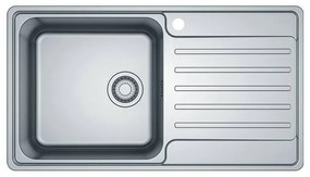 Franke Smartline Bell 611 Inox Ένθετος Λείος Νεροχύτης Ποδιά Δεξιά
