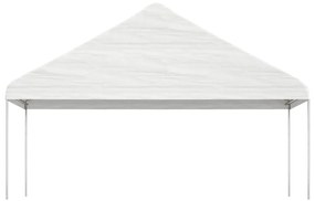 vidaXL Κιόσκι με Τέντα Λευκό 15,61 x 5,88 x 3,75 μ. από Πολυαιθυλένιο